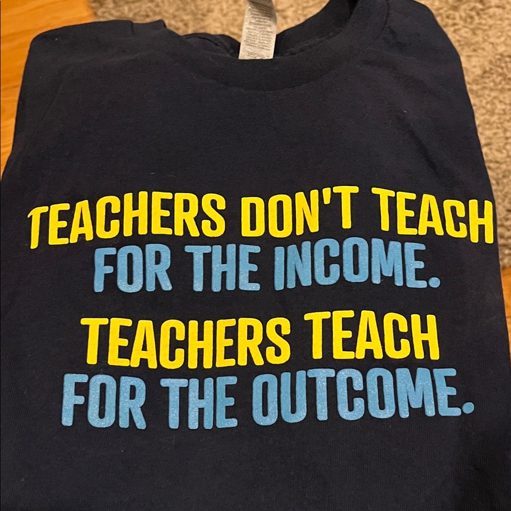Navy Blue Shirt with Motivational Quote